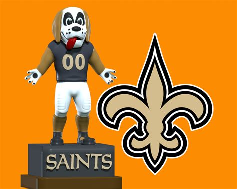 Archivo 3D NFL - New Orleans Saints Mascot Gumbo Statue - 3d print 🆕 ...