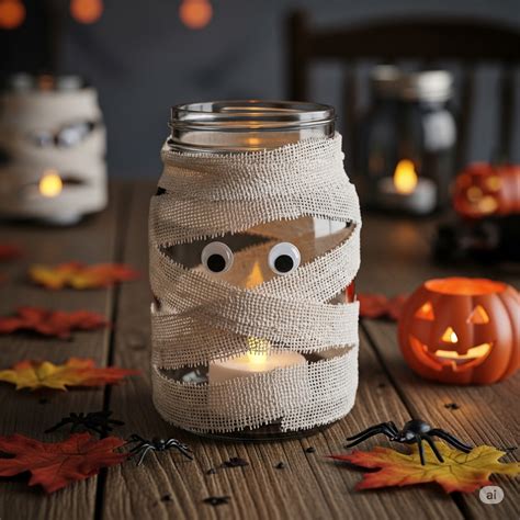DIY Halloween Mummy Lanterns - Easy, Fun, and Spooky