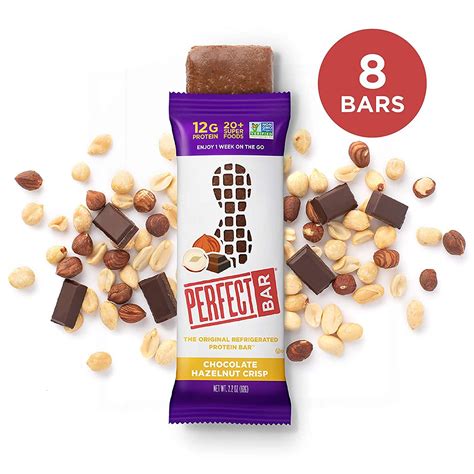 Perfect Bar Original Chocolate Hazelnut Crisp Protein Bar 2.3 oz 8ct ...