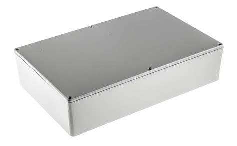 RS PRO | RS PRO Grey Die Cast Aluminium Enclosure, Grey Lid, 275 x 175 ...