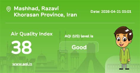 Mashhad Air Quality Index (AQI) : Real-Time Air Pollution
