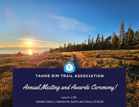 Annual Meeting and Awards Ceremony - Tahoe Rim Trail