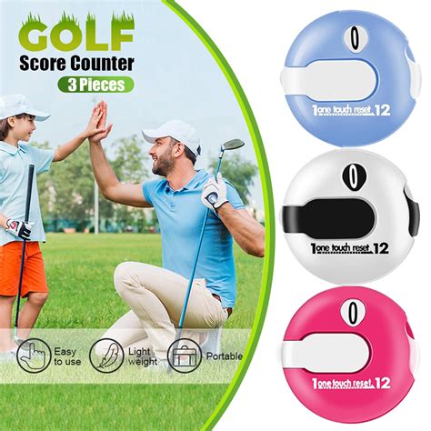 Snapklik.com : Golf Score Counter Compact Golf Score Tracker Set Of 3 ...