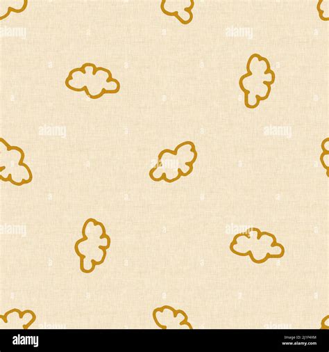 Gender neutral cloud seamless raster background. Simple whimsical 2 ...