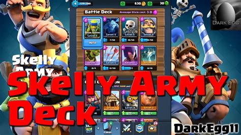 Clash Royale: Skelly army deck (lvl 4 vs lvl 6, great winrate, arena 2 ...