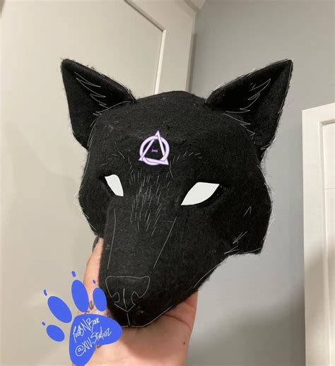 Custom Therian Mask canine Variation Wolf Mask Therian - Etsy UK