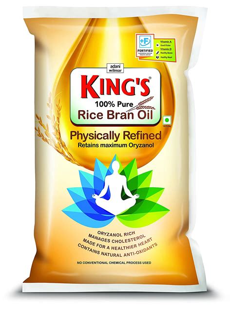 King's Rice Bran Oil, 1L : Amazon.in: Grocery & Gourmet Foods