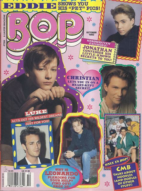 Bop Magazine (October 1992 - Robert Oliveri) | Teen magazine, Magazine, Bop