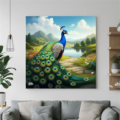 Peacock Vastu Canvas Painting – Inspiring Wall Art for Decor – CIPHER ...