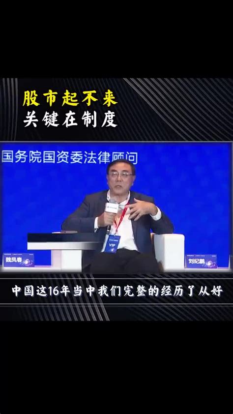 视频|刘纪鹏：股市起不来 关键在制度_手机新浪网
