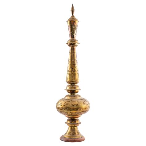 Moroccan Pierced Brass Floor Lamp at 1stDibs