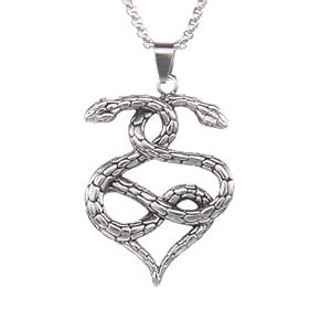 Buy RVM Jewels Silver Heart Sensual Snake Infinity Love Guardian Snake ...