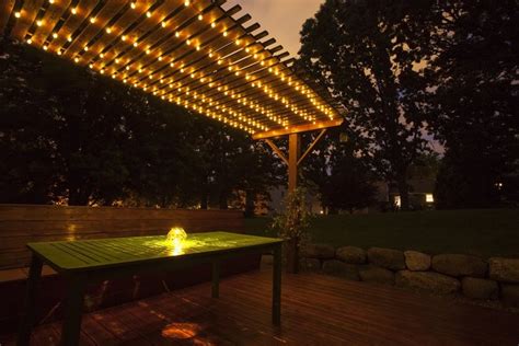Image result for Outdoor String Light Installation