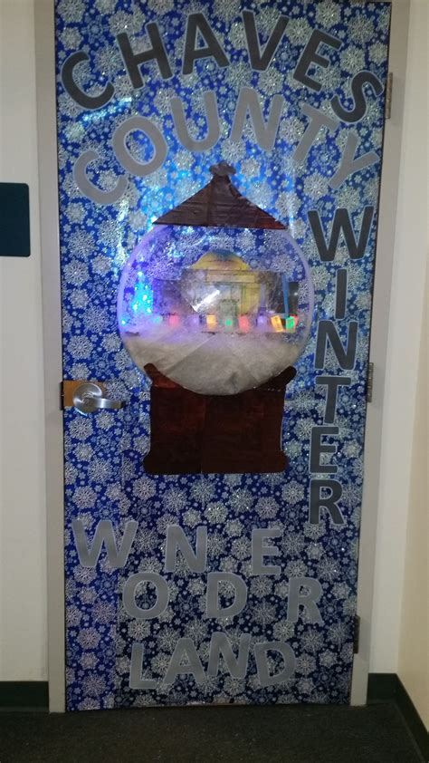 Festive Winter Door Decoration Contest Entry