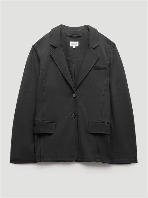 Buy Hush Black Relaxed Ponte Blazer from Next India