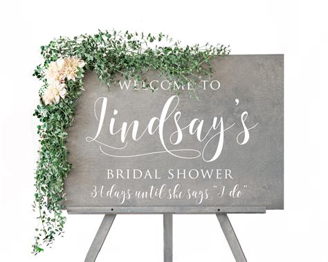 Wall Hangings Bridal shower signs Bridal Shower Welcome Sign Baby ...