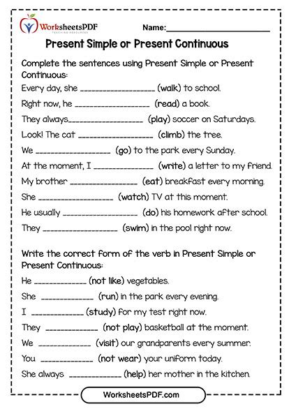 Image result for Present Simple Beginner Exercises