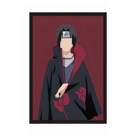 Itachi Uchiha Animated Framed Poster – Inkyprinty.in