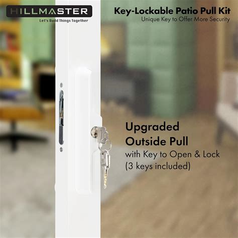 HILLMASTER Sliding Glass Door Handle with Mortise Lock and Key India | Ubuy