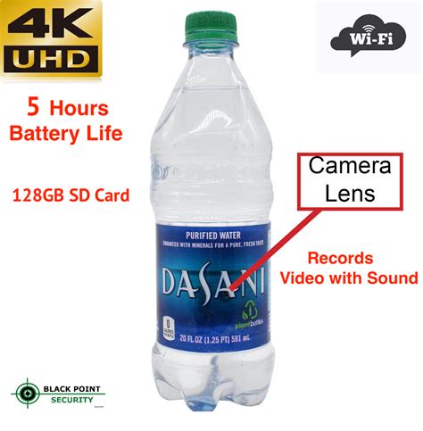 Hidden Motion Detection Spy Nanny Cam Water Bottle DVR Video with AUDIO
