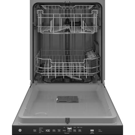 GE Dry Boost 24-in Top Control Built-In Dishwasher With Third Rack ...