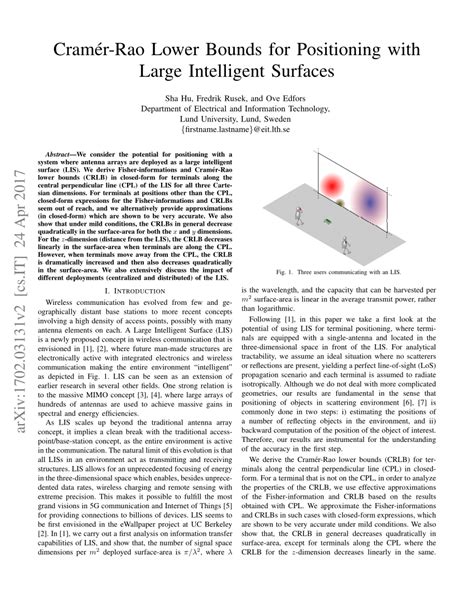 Image result for Cramer-Rao Lower Bounds