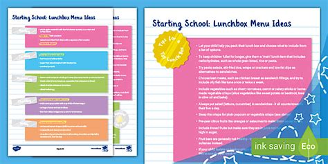 Lunch Box for School Menu Ideas and Guide | Twinkl Parents