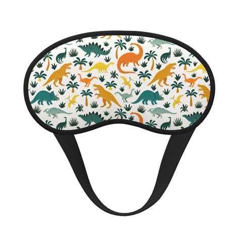 Gaeub Dinosaurs and Tropical Leaves Printed Sleep Mask, Eye Masks for ...