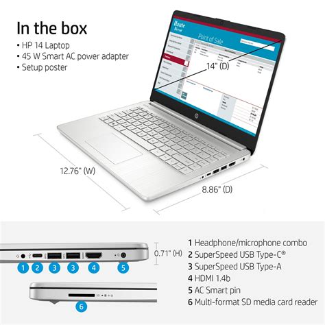 Buy HP 14 Laptop, Intel Core i5-1135G7, 8GB RAM, 256GB SSD, Natural ...