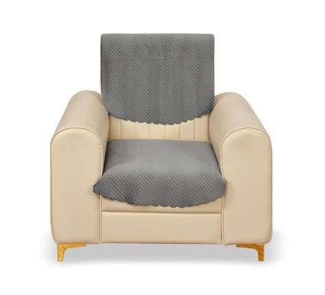 Yellow Weaves 1 Seater Quilted Sofa Chair Cover, Seat & Back Cover ...
