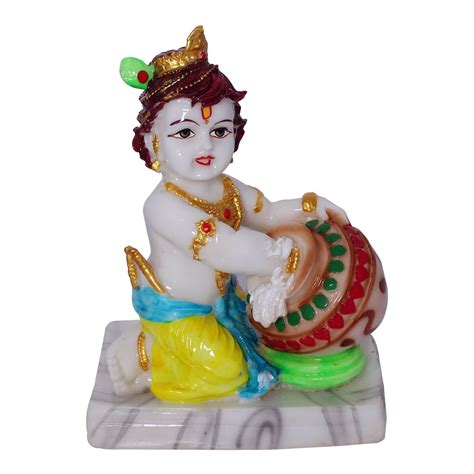 Buy ART N HUB Marble look Hindu God Shri Krishan Statue lord Krishna ...