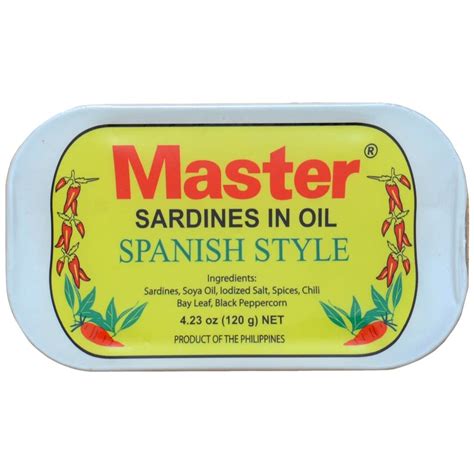 Master - Sardines In Oil (Club Can) - Spanish Style - 120 G – Sukli ...