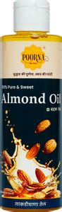 Poorna by PSM POORNA Cold Pressed Almond Oil | Made from 100% Desi ...