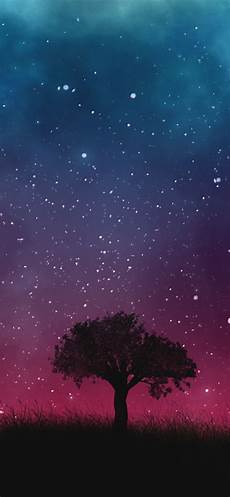 Iphone Xr Background Sky by Wallpaper Single Tree Grass Starry Sky 5120x2880 Iphone Xr Background Sky
