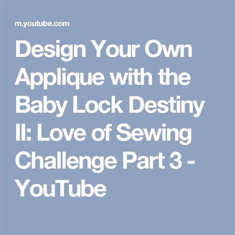 Baby Lock Destiny Lessons 的图像结果