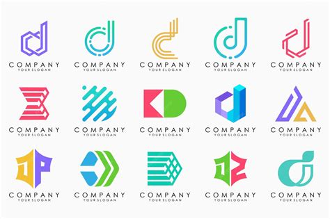 Premium Vector | Abstract letter d logo icon set design for business of luxury elegant simple - Abstract Letter D