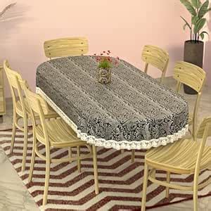 Kuber Industries Polyvinyl Chloride(PVC)60x90 Inches Oval Waterproof 6 ...