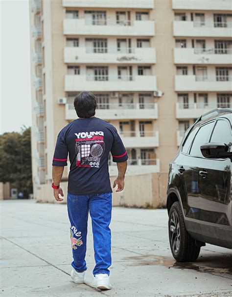 Indians Young & Fearless Black Oversized Tshirt – Aesthetic Indians ...