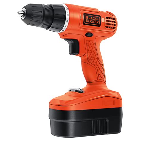 BLACK+DECKER 18-Volt Ni-Cad Cordless Drill-Driver, GC1801 - Walmart.com