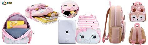 Toyshine 26cm Cute Elephant Face Backpack for Kids Girls Boys Toddler ...