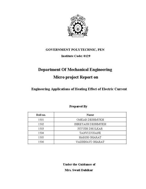 Physics micro-project MEI-1 (2022-2023) - GOVERNMENT POLYTECHNIC, PEN ...