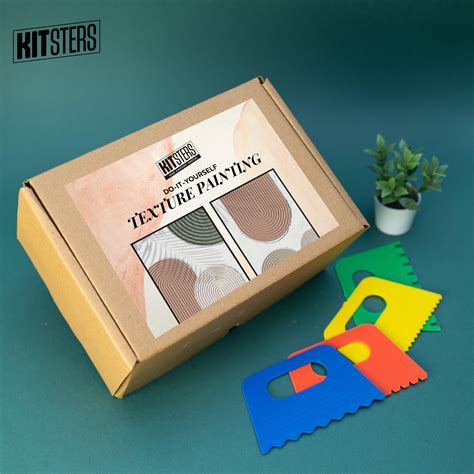 DIY Texture Painting Kit | Art & Craft Kit for Adults | Kitsters
