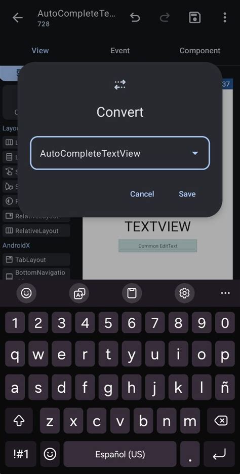 Sketchub • AutoCompleteTextView