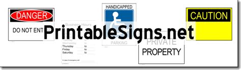 Restriction Signs