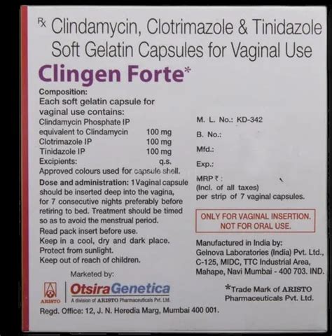 Buy Clingen Forte Vaginal Tablet Online at Best Price – Generic ...