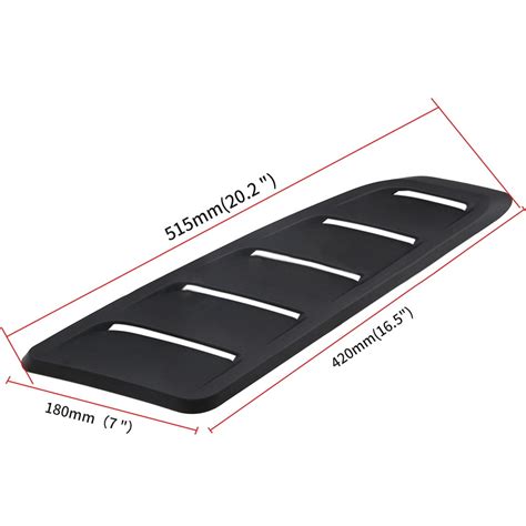 Buy iSpchen Universal Hood Vent Scoop Cover Kit Air Flow Intake Louvers ...