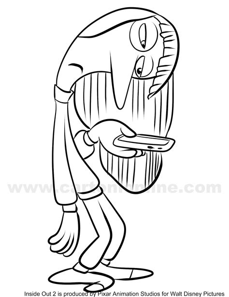 Inside Out 2 Coloring Pages Easy