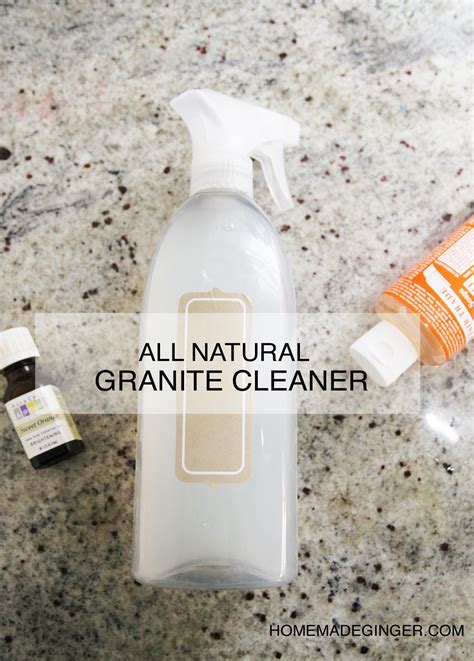 Sparkling Granite: DIY Natural Cleaner