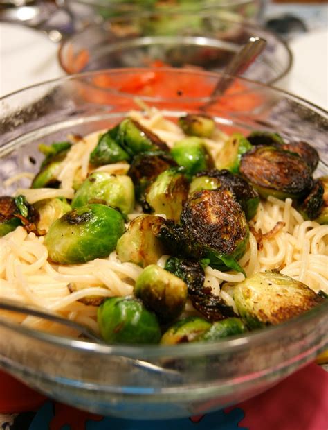 Vegan Ventures in Cuisine: Brussel Sprout Spaghetti with Marinated Tomatoes