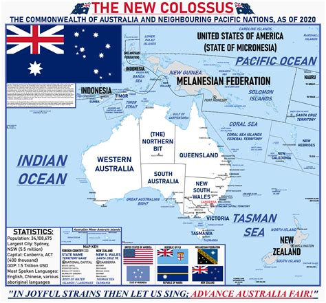 Australia; Slightly Wanked - (The New Colossus Timeline) : r/imaginarymaps